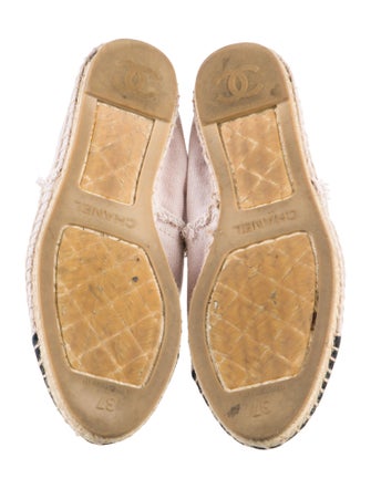 Chanel Interlocking CC Logo Canvas Espadrilles