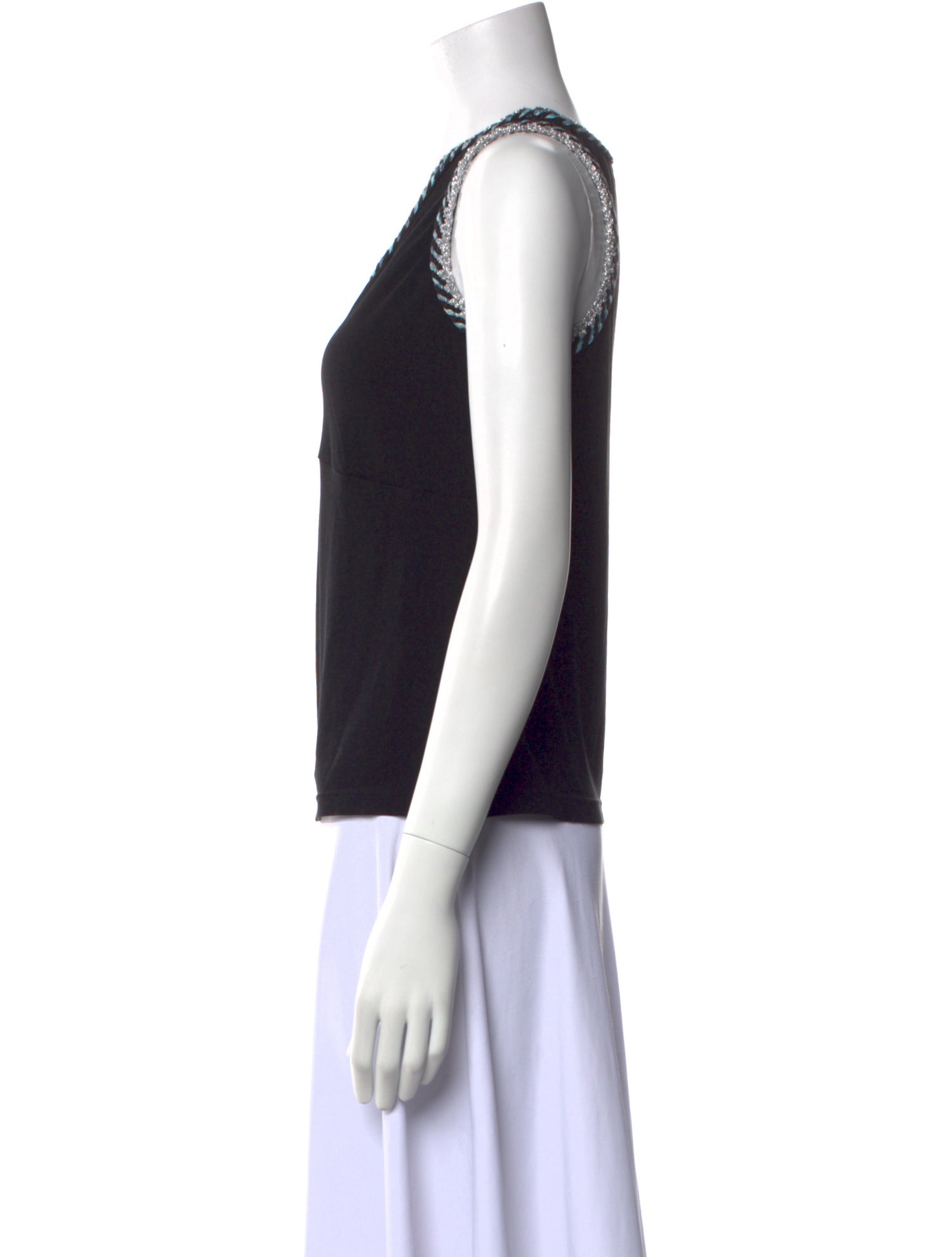 Chanel 2018 V-Neck Top