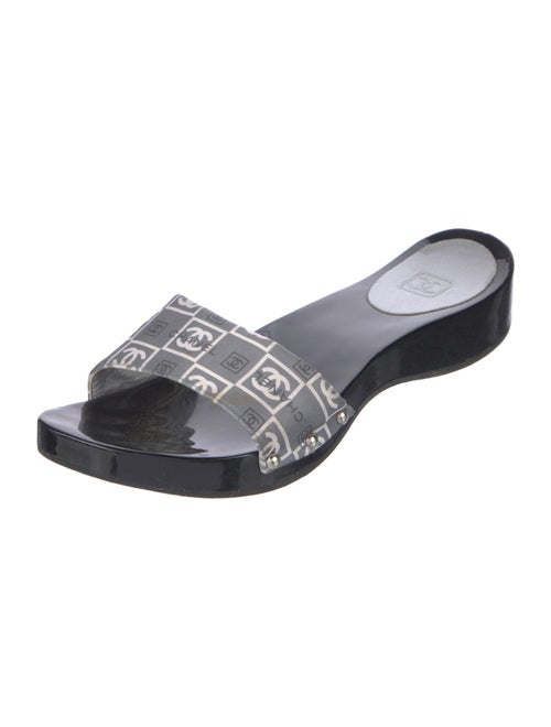 Chanel 2004 Interlocking CC Logo Slides