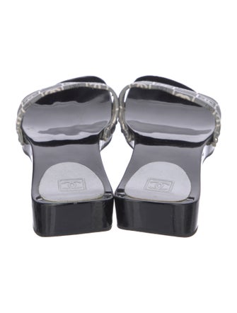 Chanel 2004 Interlocking CC Logo Slides