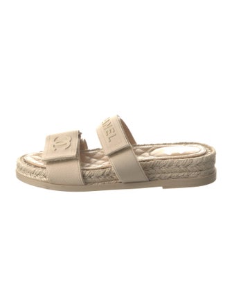 Chanel 2021 Interlocking CC Logo Espadrilles