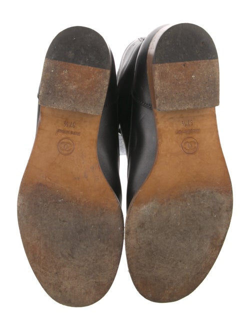 Chanel 2014 Interlocking CC Logo Combat Boots