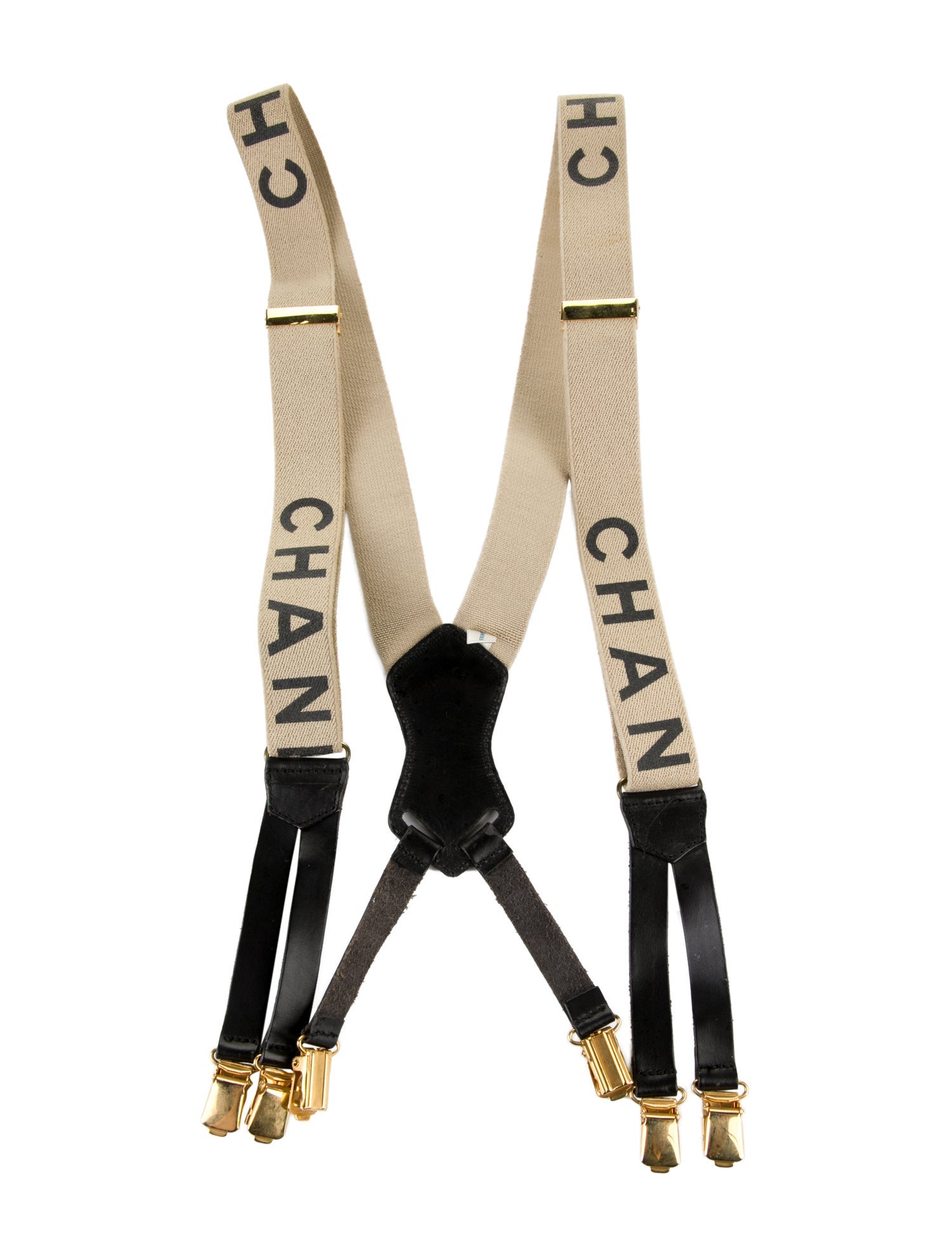 Chanel Logo Suspenders