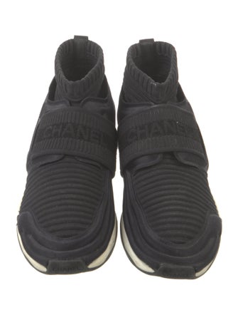 Chanel 2017 Interlocking CC Logo Sock Sneakers