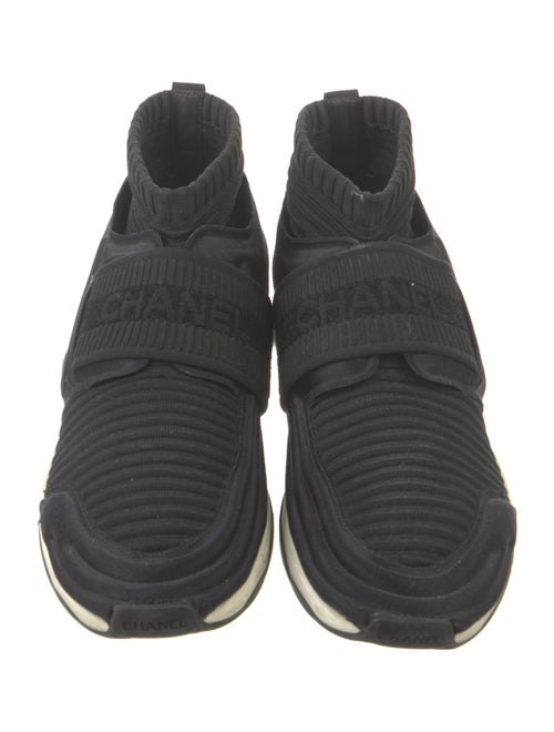 Chanel 2017 Interlocking CC Logo Sock Sneakers