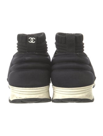 Chanel 2017 Interlocking CC Logo Sock Sneakers