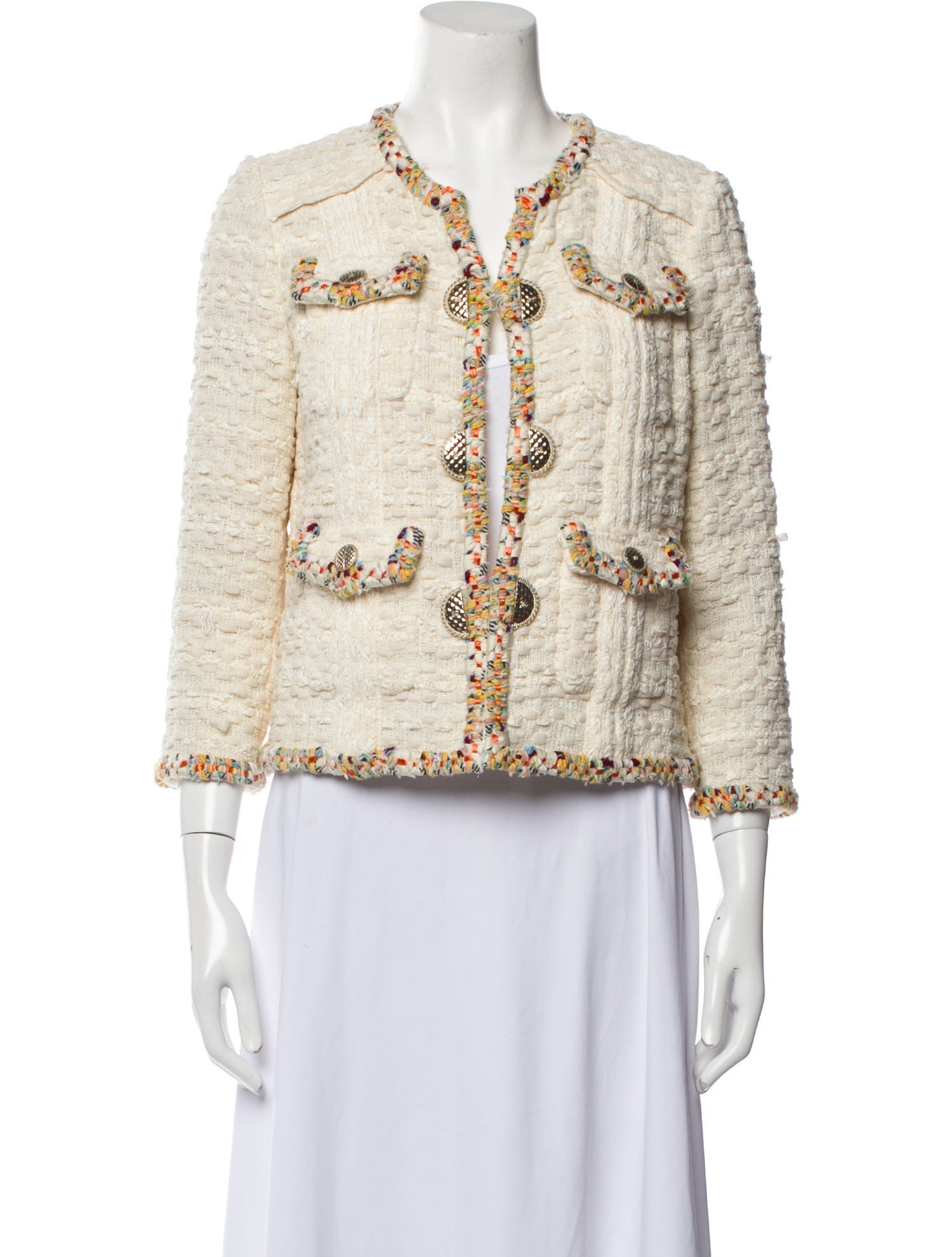 Chanel 2017 Tweed Pattern Evening Jacket