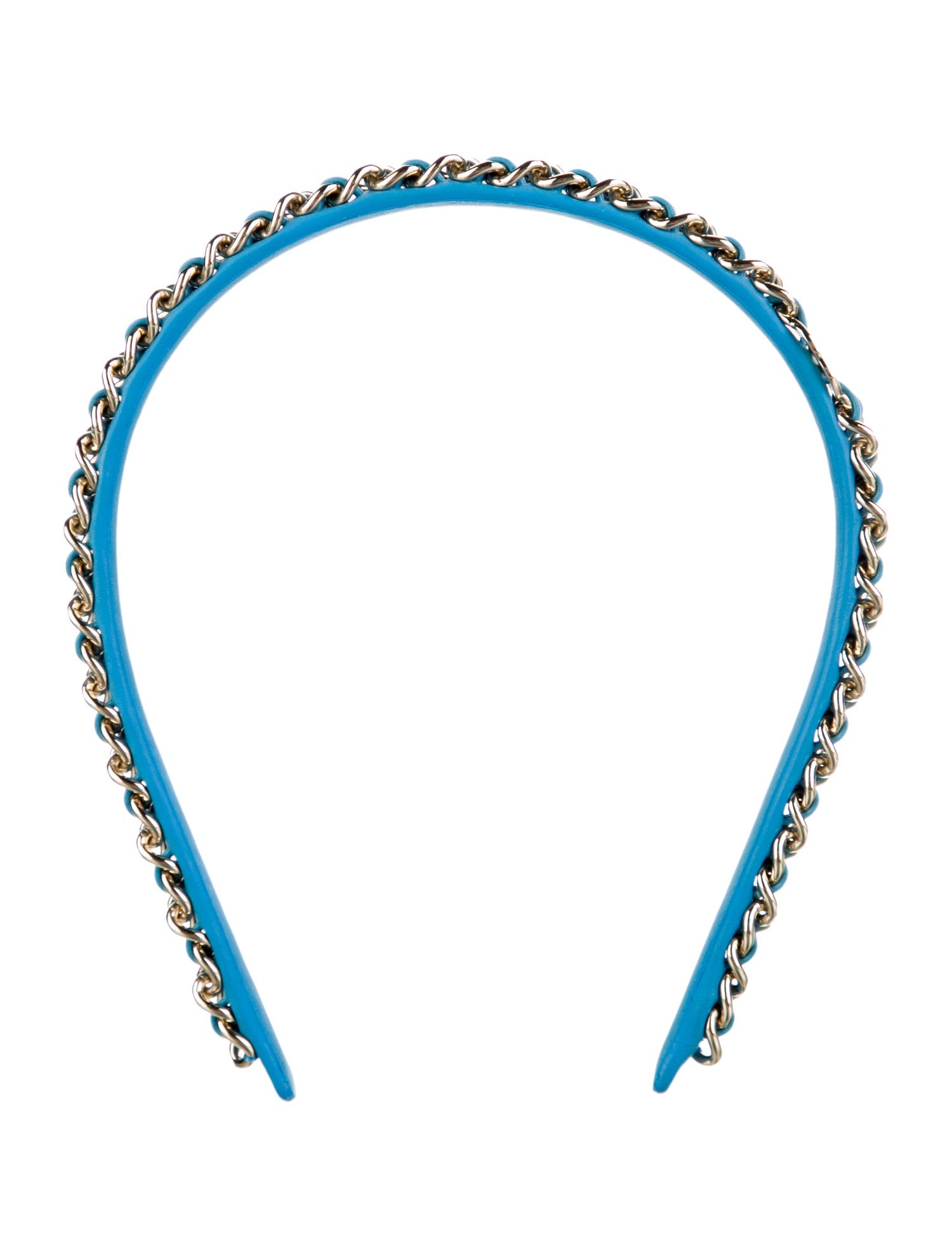 Chanel Chain Link CC Lambskin Headband