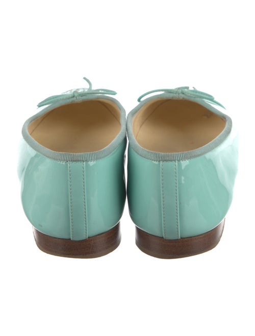 Chanel Interlocking CC Logo Patent Leather Ballet Flats