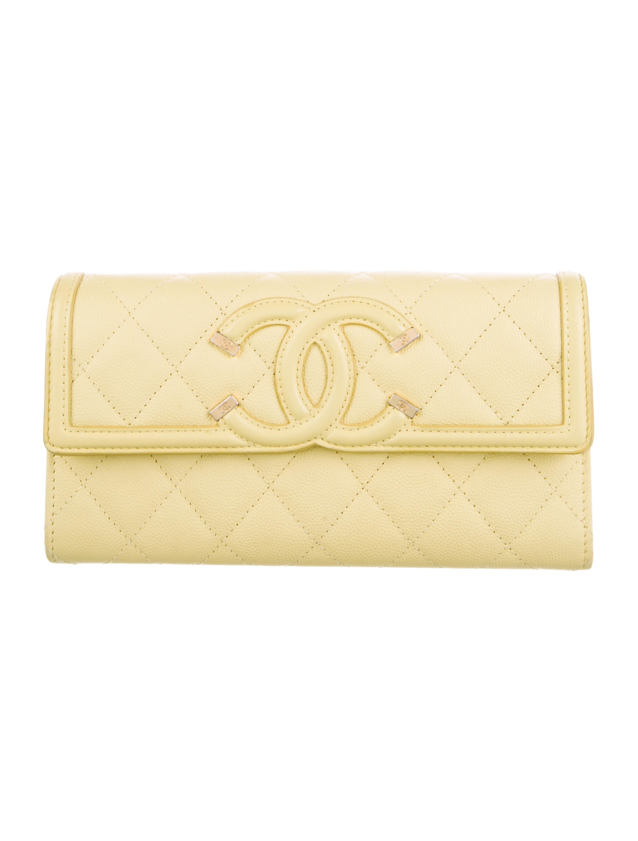 Chanel 2017-2018 Interlocking CC Logo Continental Wallet