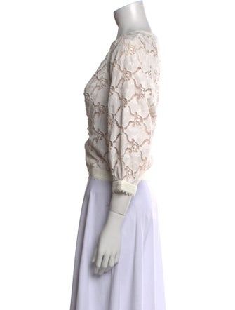 Chanel 2018 Printed Blouse