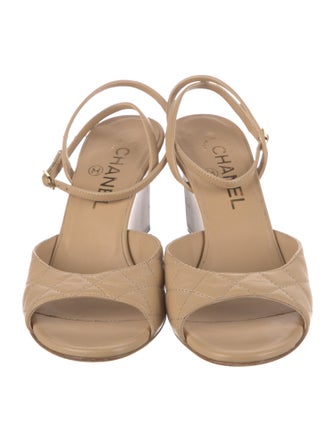 Chanel 2024 Interlocking CC Logo Sandals