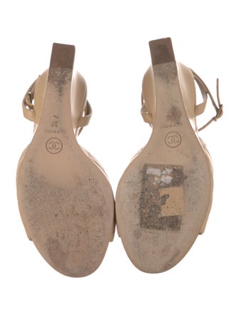 Chanel 2024 Interlocking CC Logo Sandals