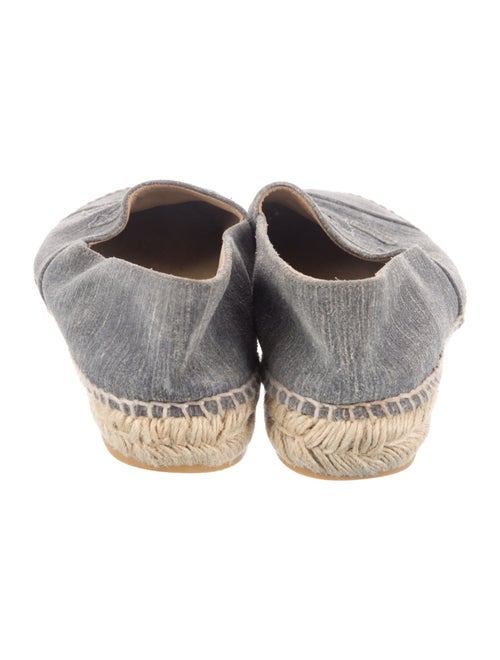 Chanel Interlocking CC Logo Suede Espadrilles