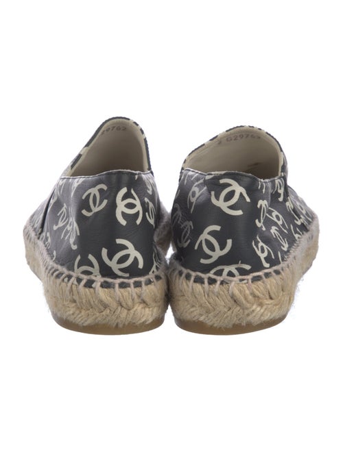 Chanel Interlocking CC Logo Lambskin Espadrilles