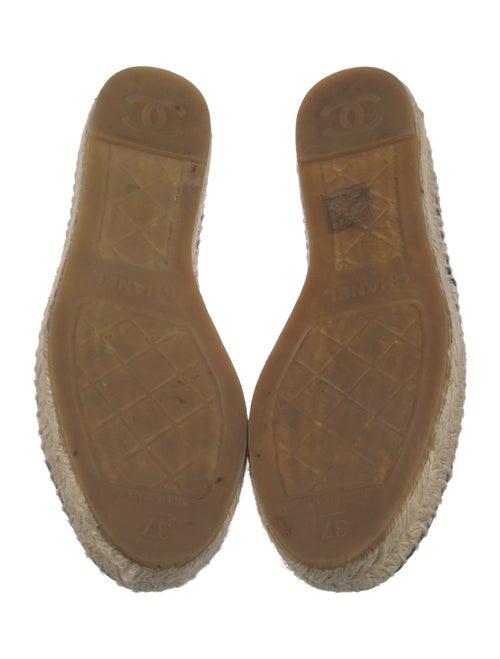 Chanel Interlocking CC Logo Lambskin Espadrilles