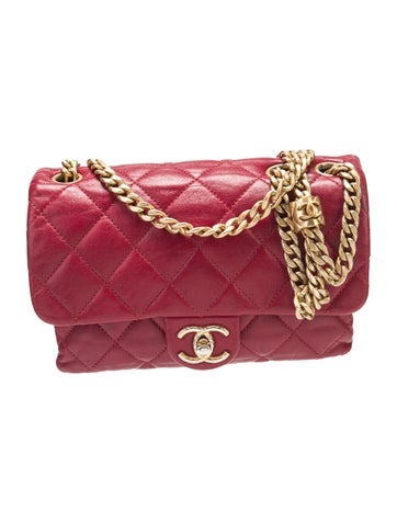 Chanel Shoulder Bags Lambskin Small Pillow Crush Flap Bag