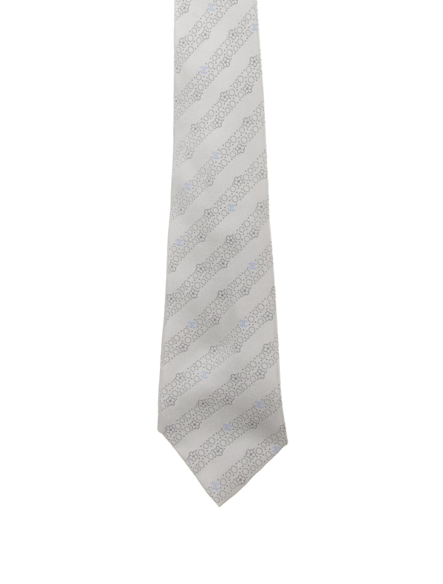 Chanel CC Camellia Silk Tie