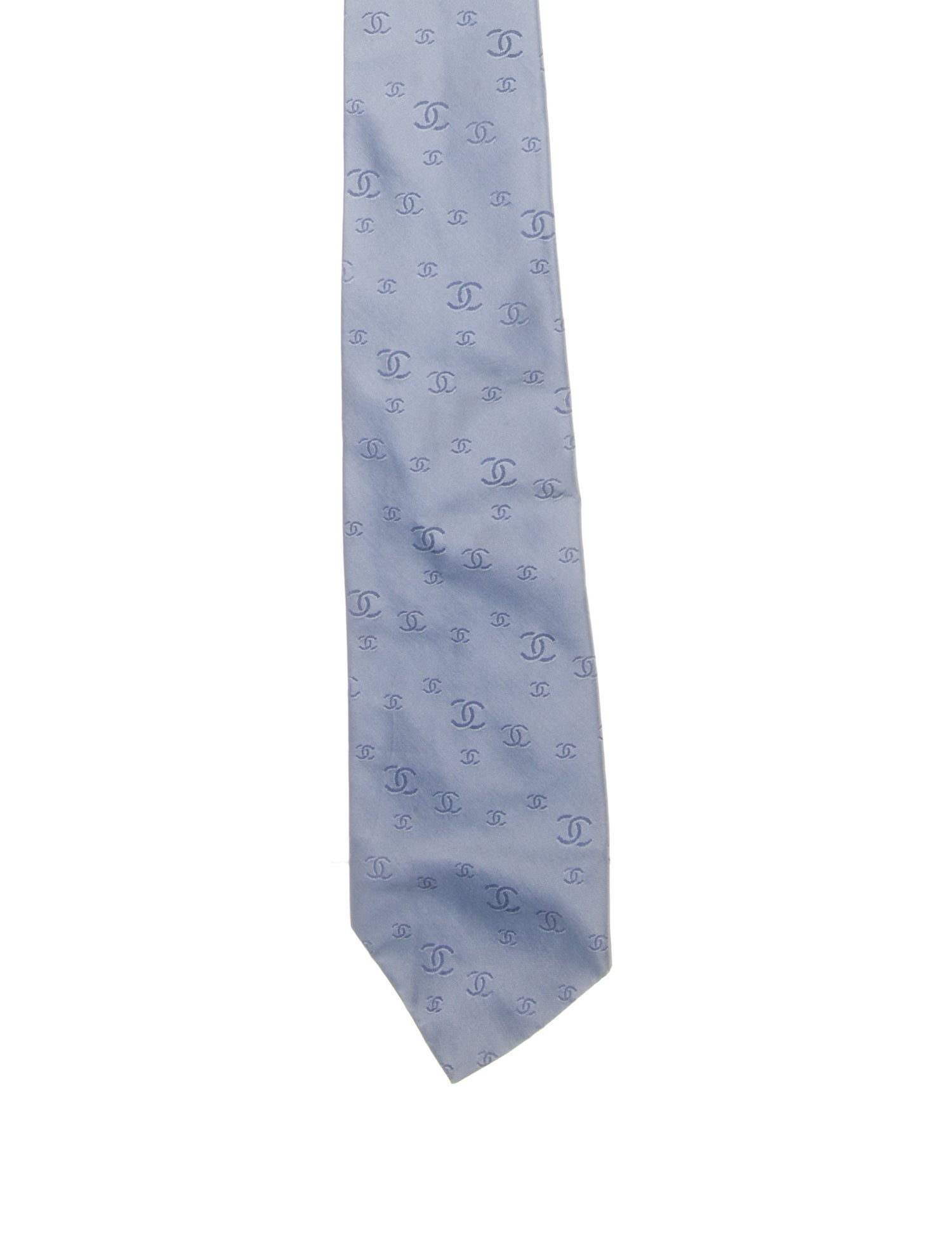 Chanel CC Silk Printed Tie
