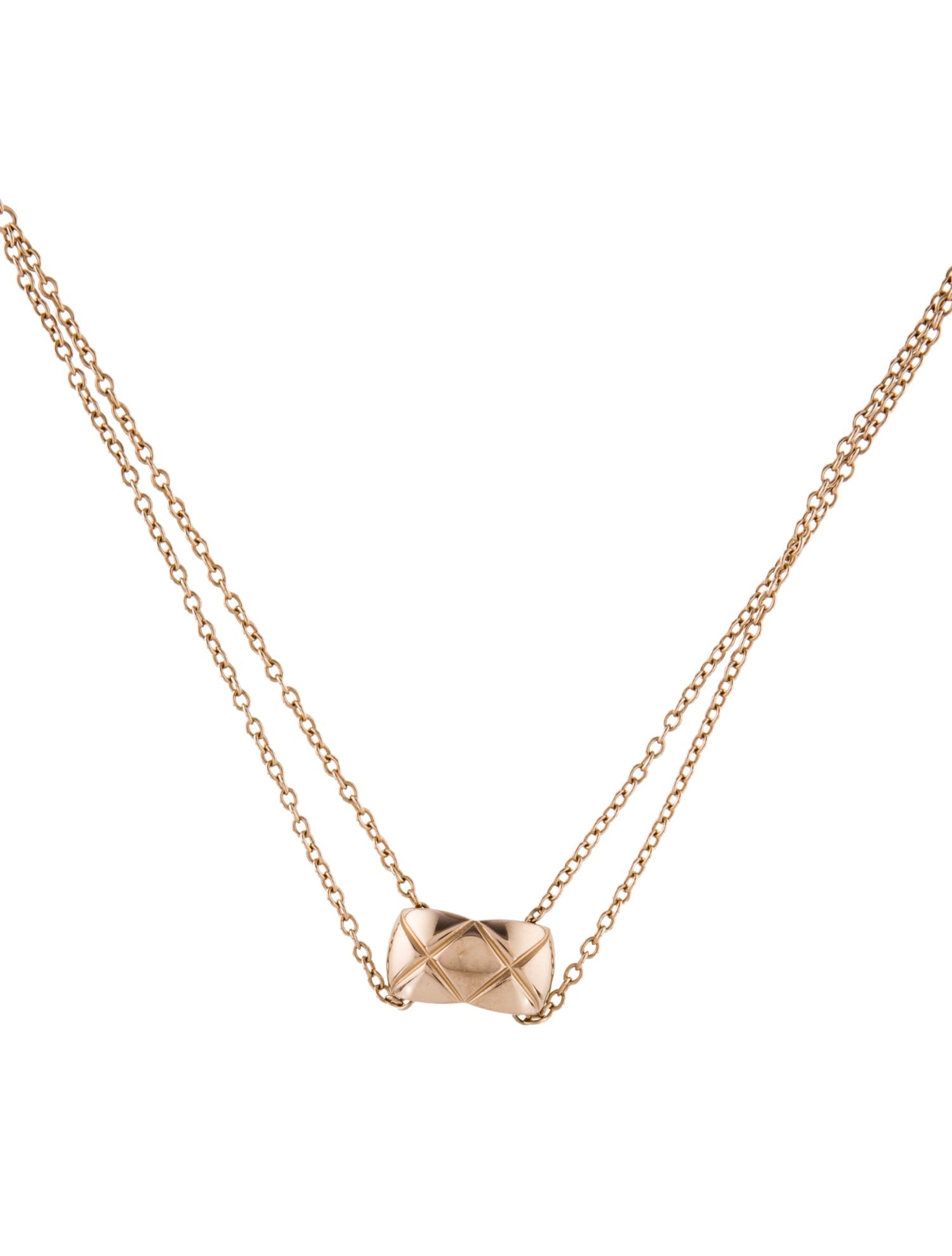 Chanel 18K Coco Crush Pendant Necklace