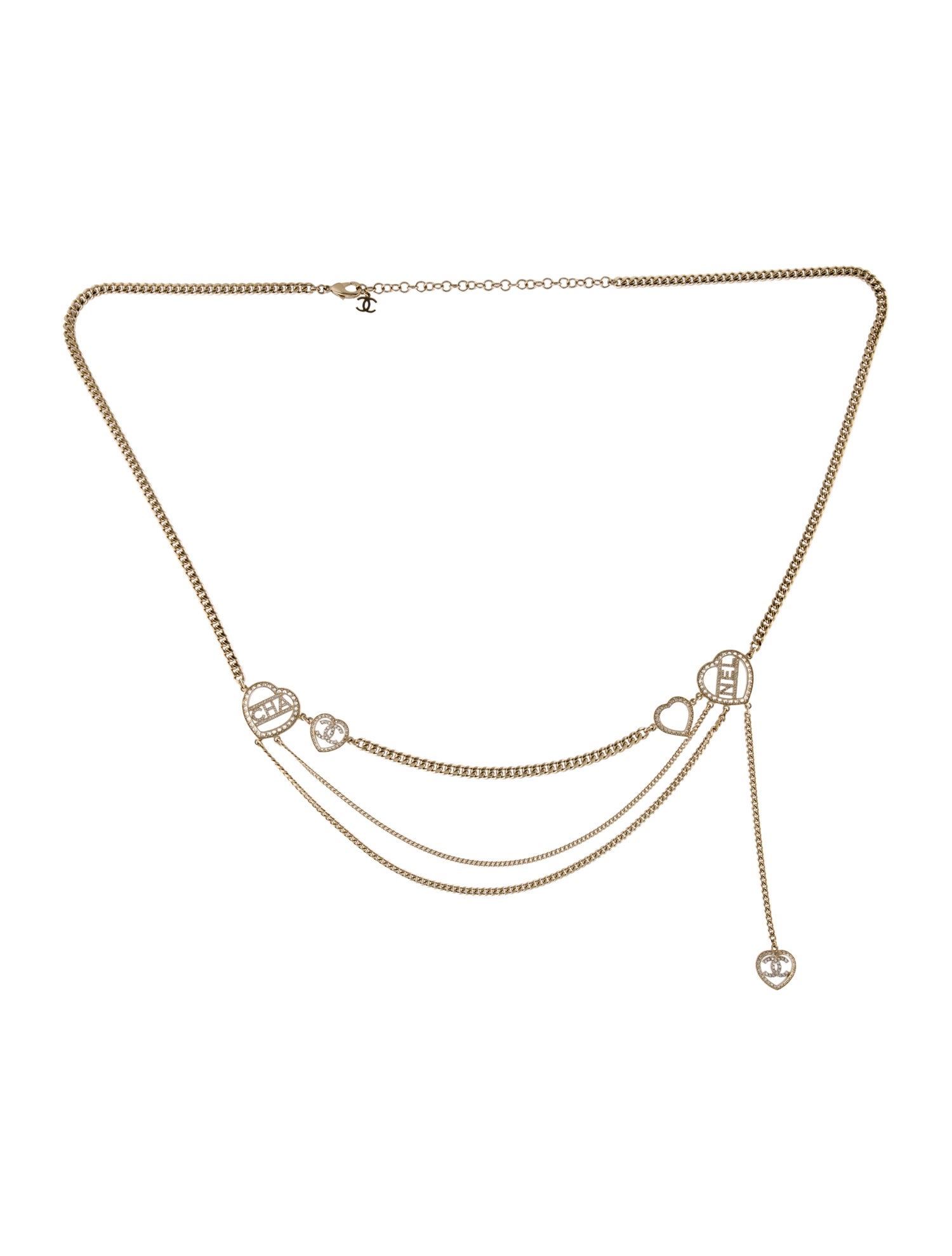 Chanel 2023 Interlocking CC Logo Waist Belt