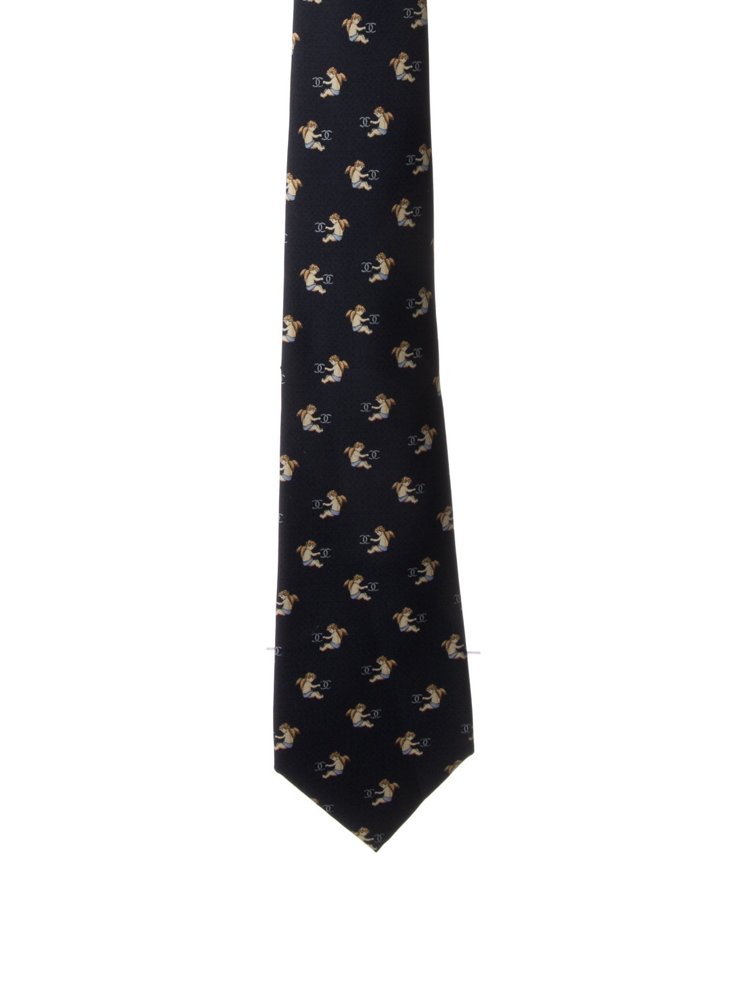 Chanel Printed Silk Tie
