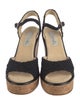 Chanel Interlocking CC Logo Tweed Espadrilles