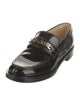 Chanel Interlocking CC Logo Patent Leather Loafers