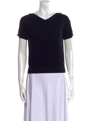 Chanel Tops 2016 V-Neck T-Shirt Us4, Fr36 | S