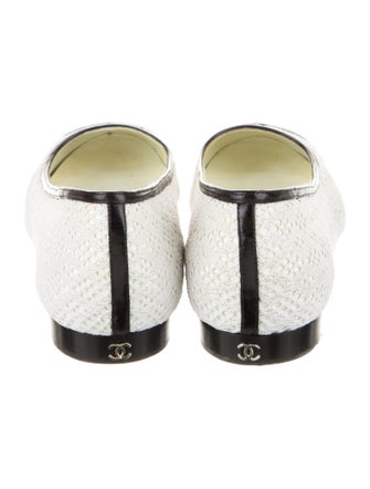 Chanel 2015 Interlocking CC Logo Ballet Flats