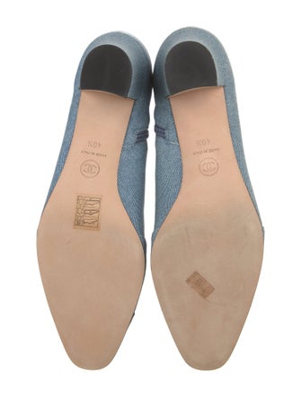 Chanel Interlocking CC Logo Denim Rain Boots