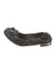 Chanel Interlocking CC Logo Leather Flats