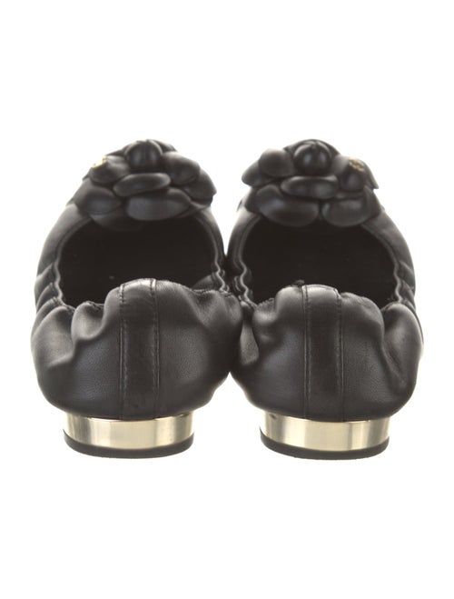 Chanel Interlocking CC Logo Leather Flats