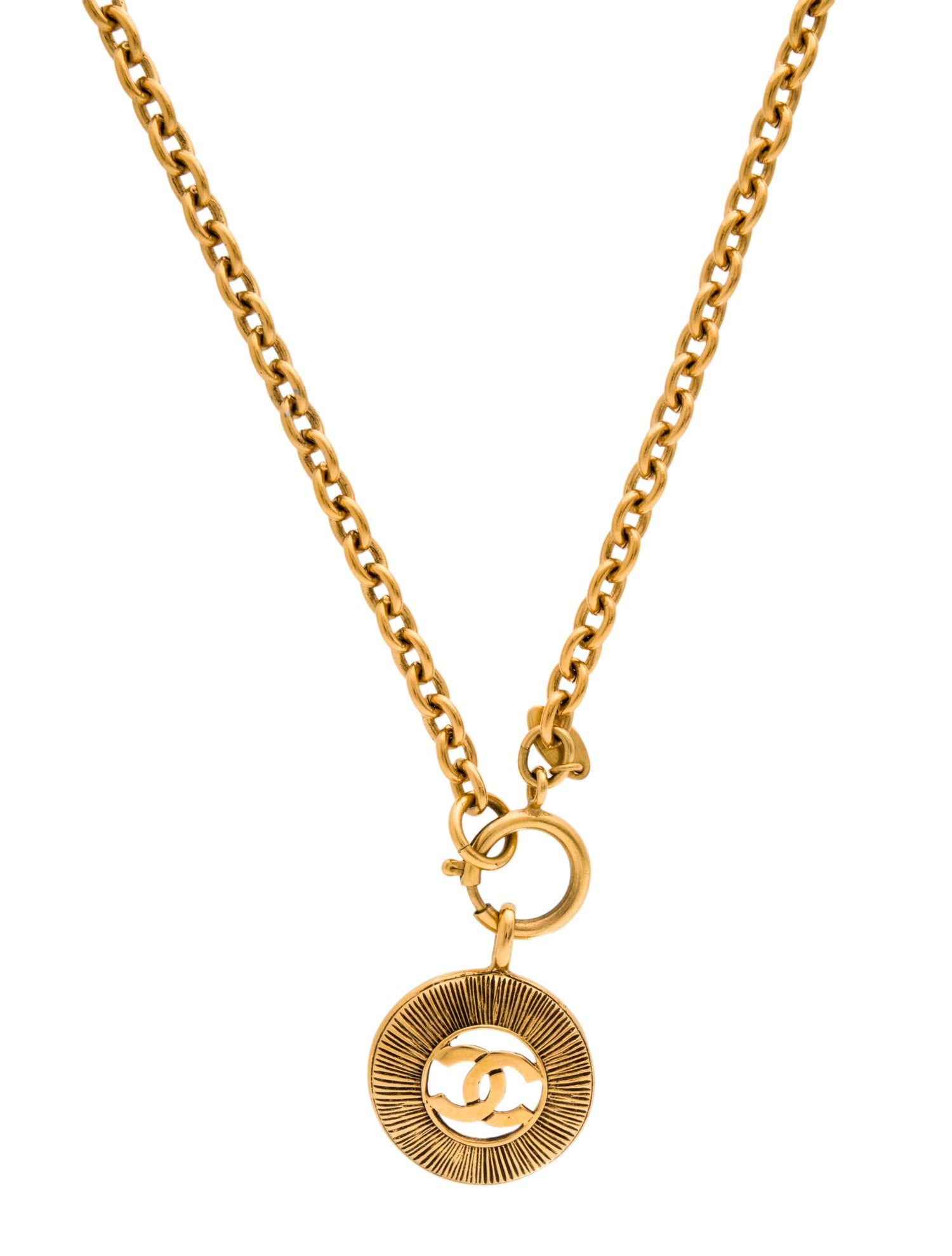 Chanel Vintage CC Pendant Necklace