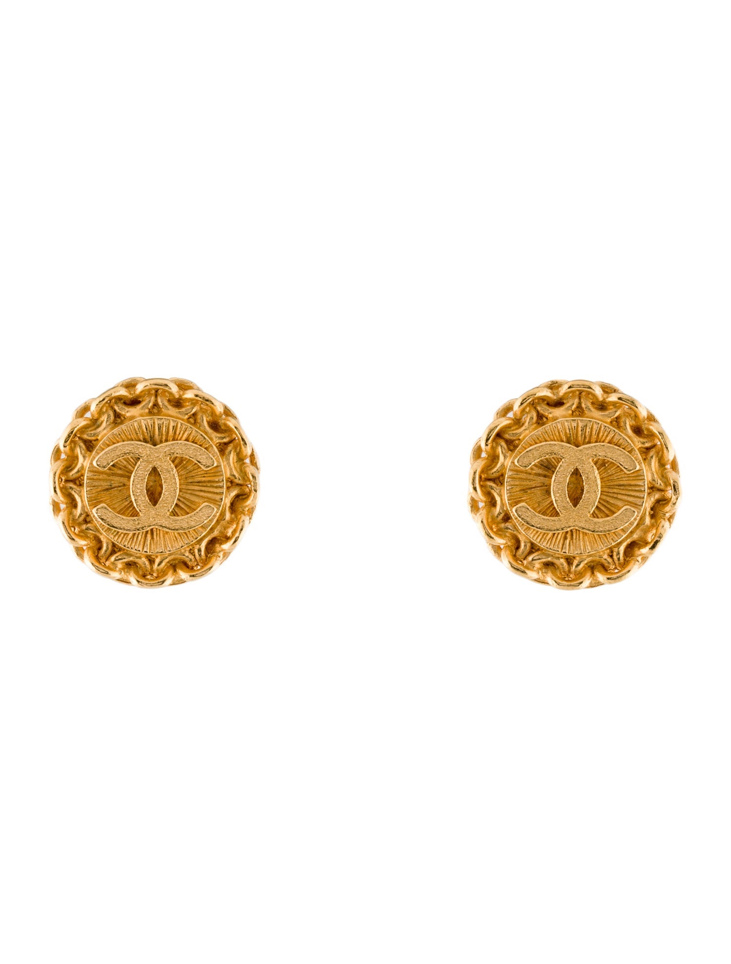 Chanel Vintage CC Clip-On Earrings