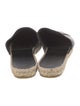 Chanel Interlocking CC Logo Leather Espadrilles