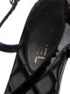 Chanel Interlocking CC Logo Patent Leather T-Strap Sandals