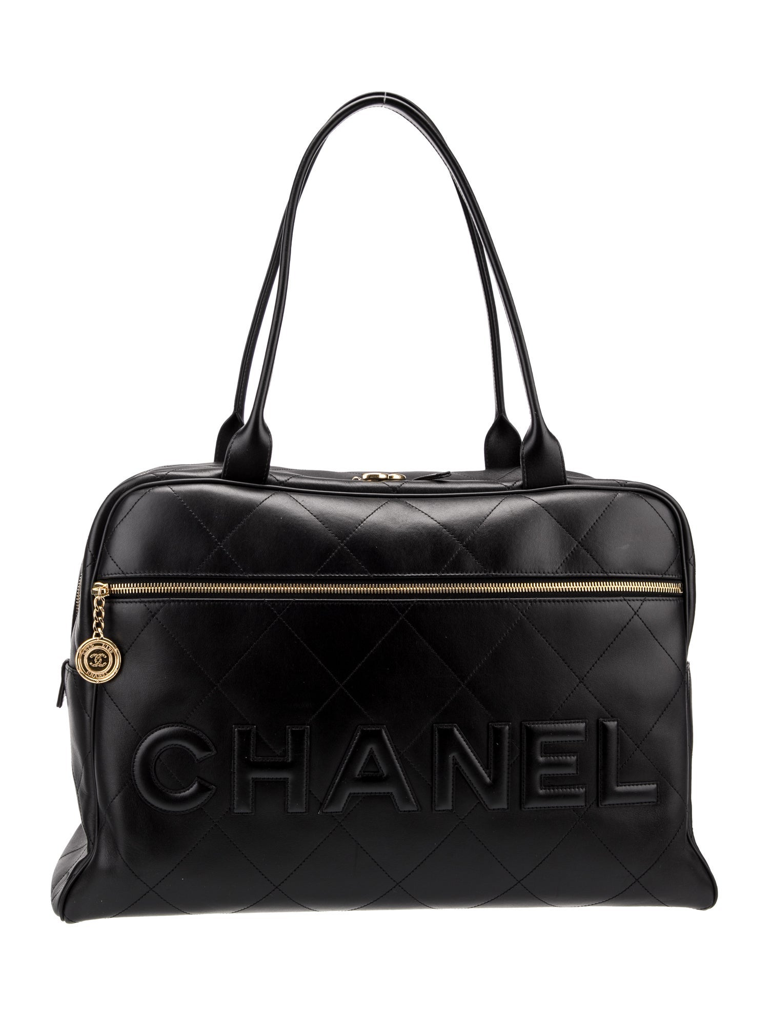 Chanel Maxi Logo Bowling Bag