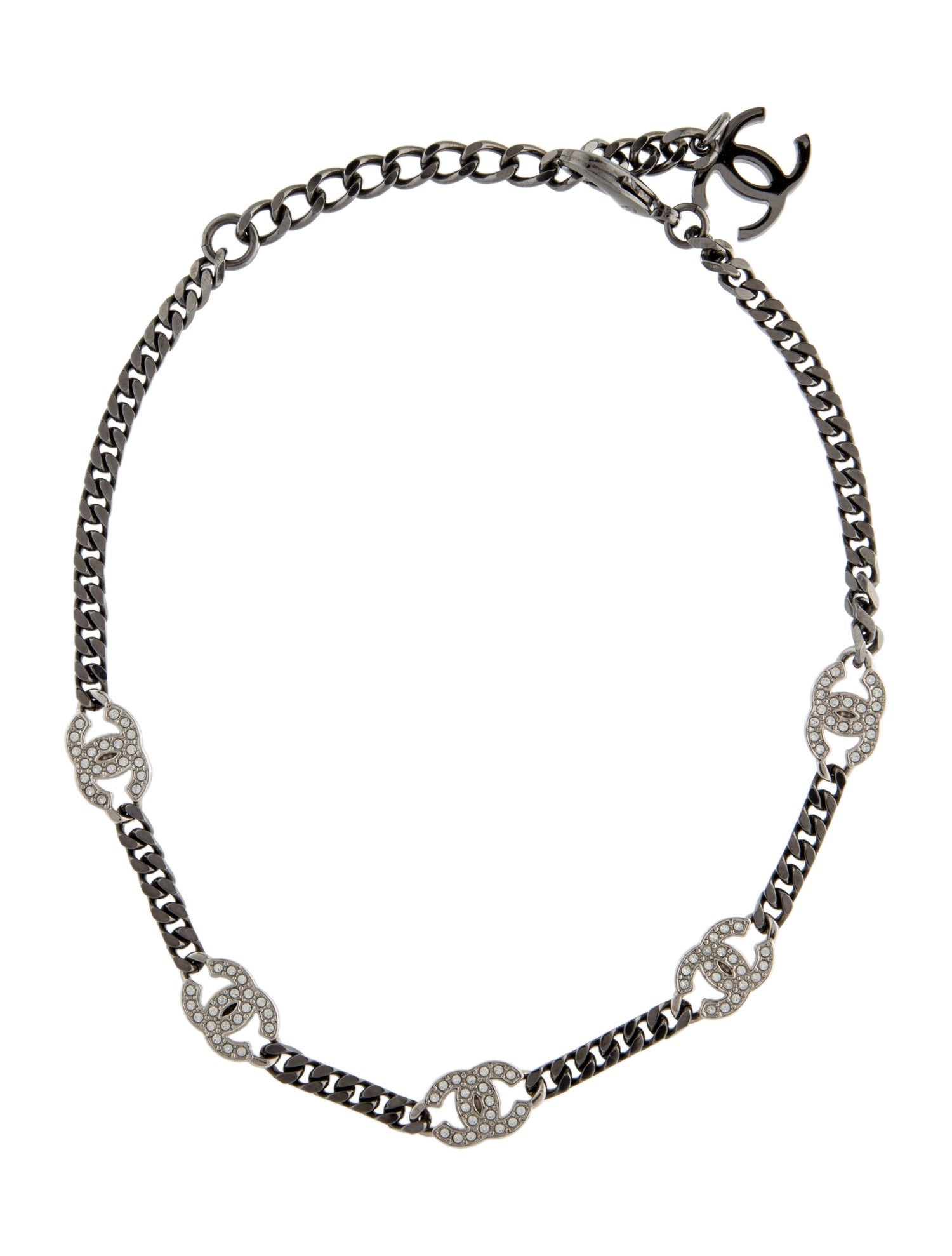 Chanel Strass CC Choker Necklace