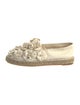 Chanel Interlocking CC Logo Leather Espadrilles