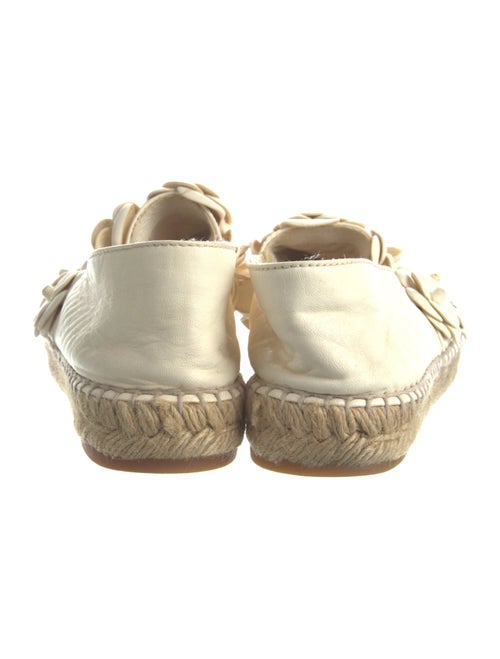 Chanel Interlocking CC Logo Leather Espadrilles