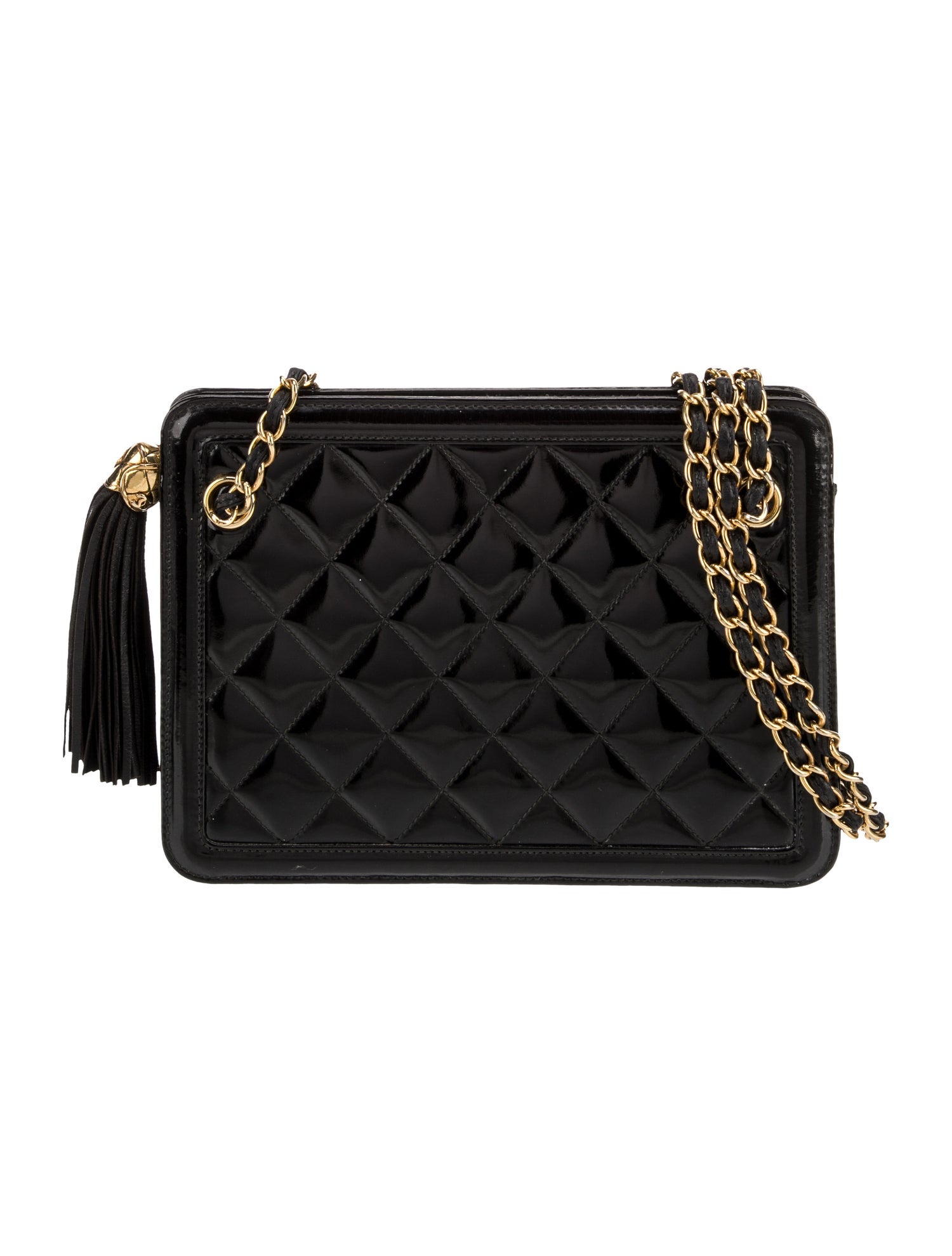 Chanel Quilted Patent Shoulder Bag