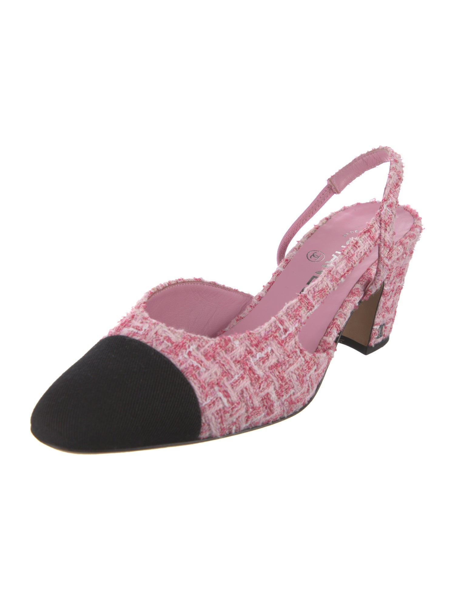 Chanel 2023 Interlocking CC Logo Slingback Pumps