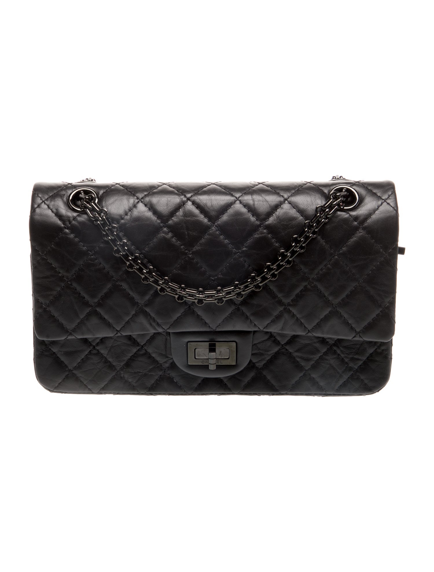 Chanel Reissue 225 So Black Double Flap Bag