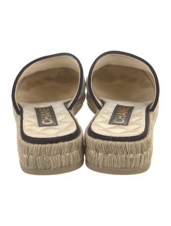 Chanel 2023 Interlocking CC Logo Espadrilles
