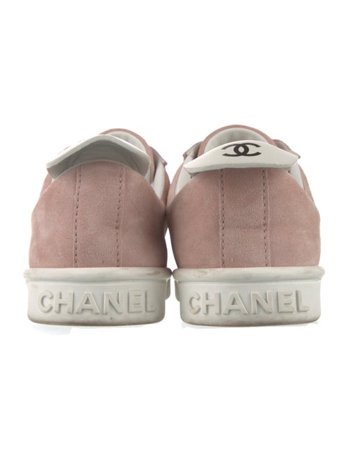 Chanel Interlocking CC Logo Suede Sneakers