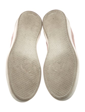 Chanel Interlocking CC Logo Suede Sneakers