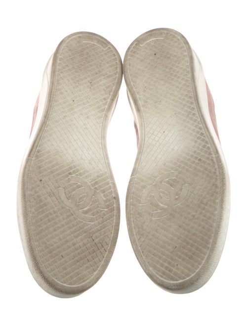 Chanel Interlocking CC Logo Suede Sneakers