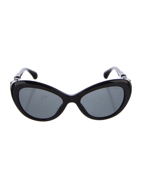 Chanel Interlocking CC Logo Cat-Eye Sunglasses