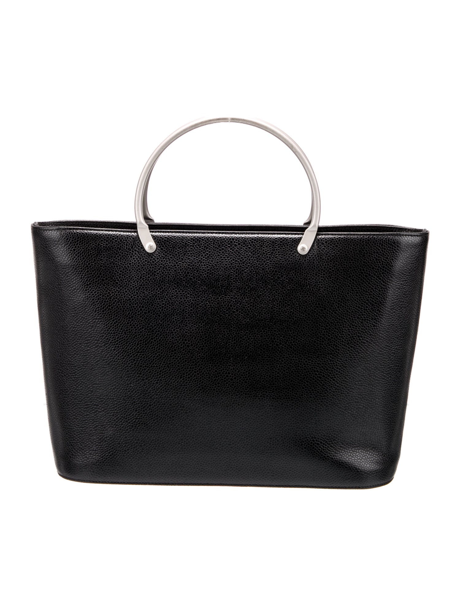 Chanel Caviar Metal Handle Tote